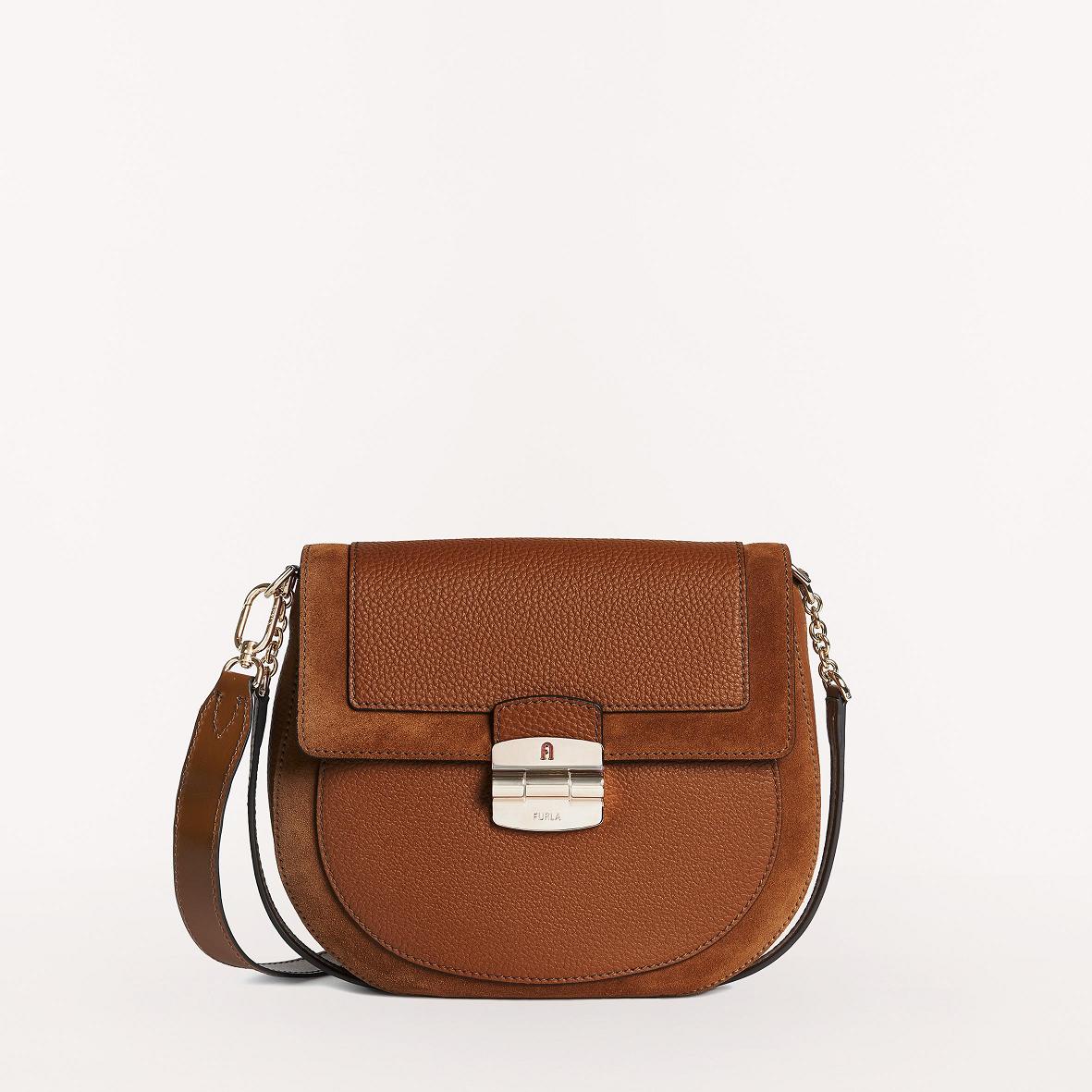 Furla Club 2 Crossbody Brown Women South Africa IS5792684